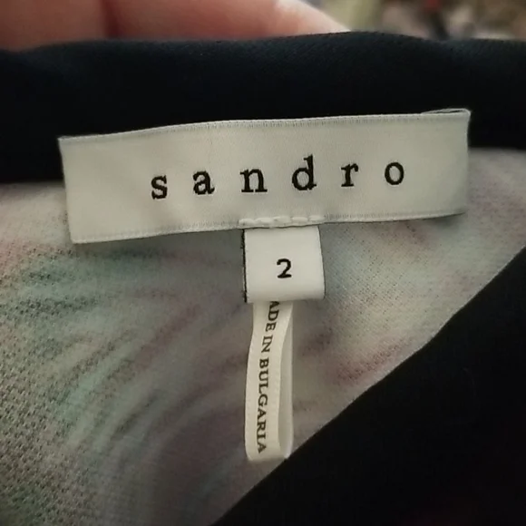 Sandro Paris palm print sheath dress - Picture 3 of 8